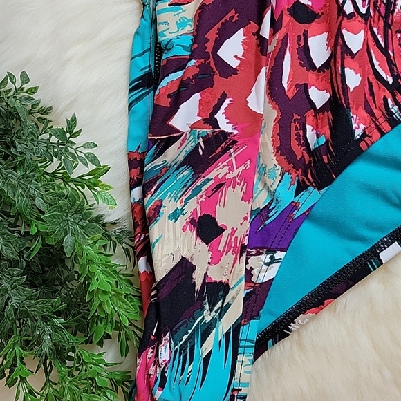 La Blanca Fold-Over Swim Bikini Bottom Size 12 - Picture 2 of 7